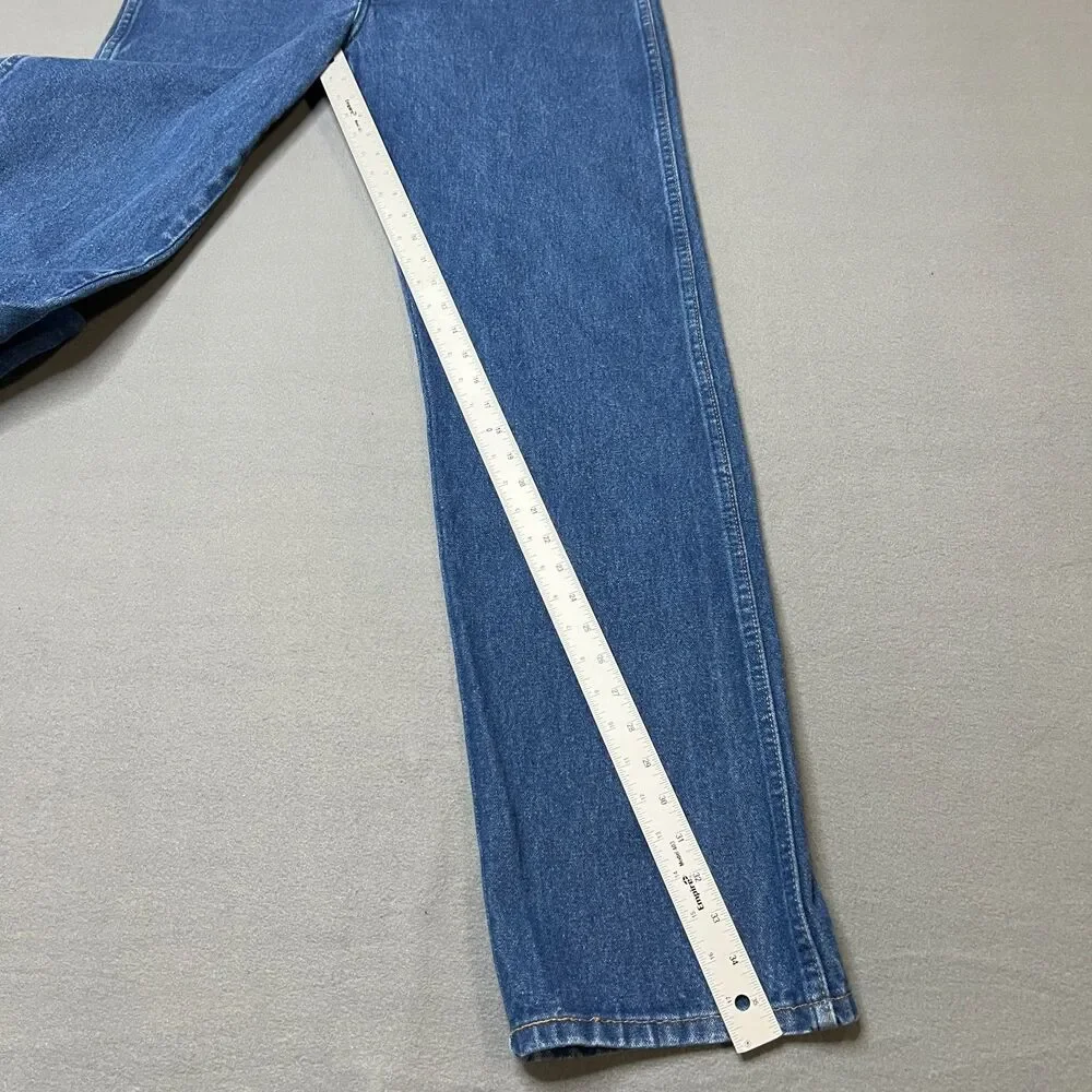 Wrangler Cowboy Cut Jeans Men's 36 x 36 Blue Dark Wash Straight Leg Comfortable